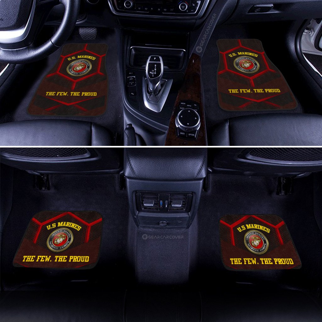 U.S. Marine Corps Car Floor Mats Custom US Military Car Accessories