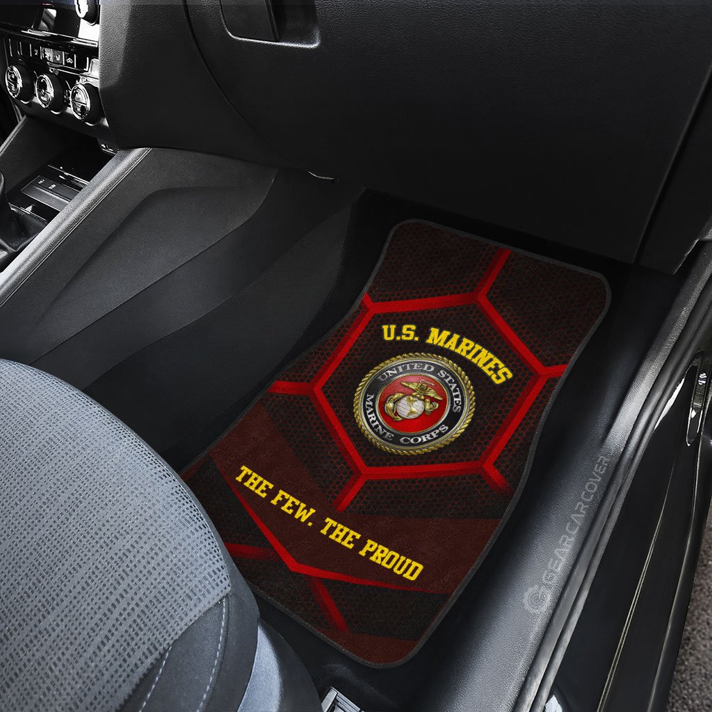 U.S. Marine Corps Car Floor Mats Custom US Military Car Accessories