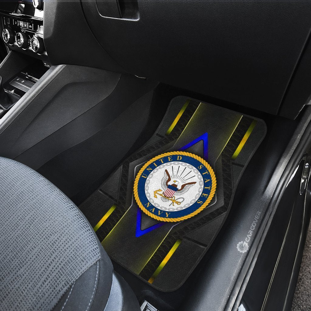 US Navy Car Floor Mats Custom Military Car Accessories Navy Gifts