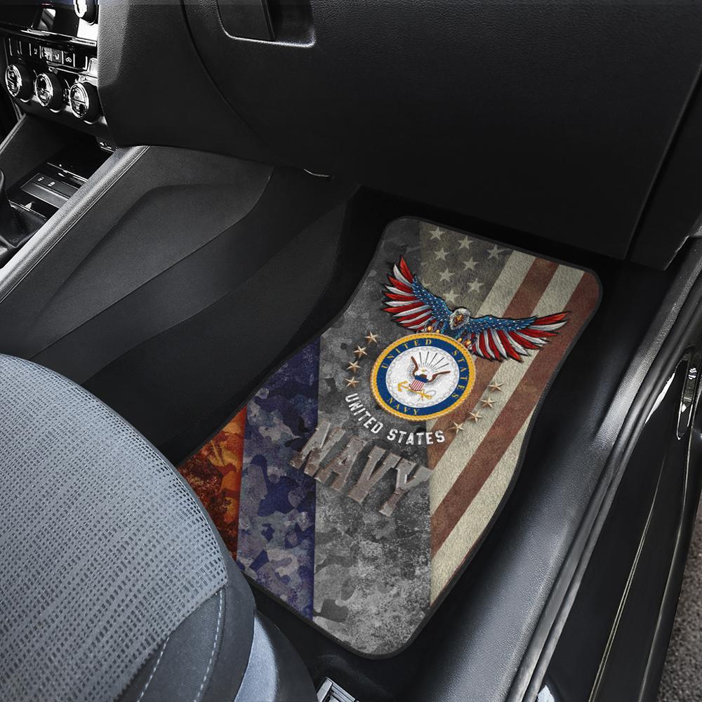 U.S Navy Car Floor Mats Custom US Armed Forces Car Accessories
