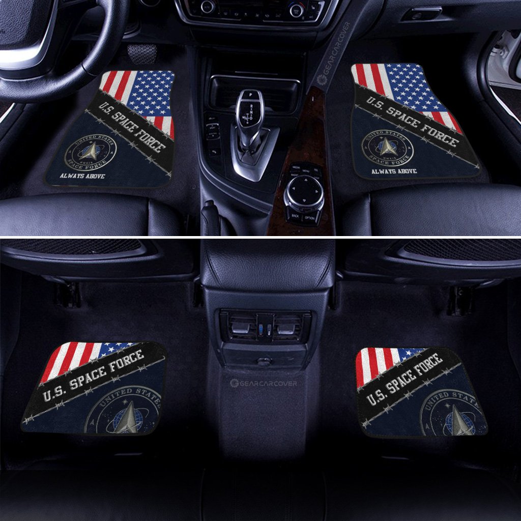 U.S. Space Force Car Floor Mats Custom United States Military Car Accessories