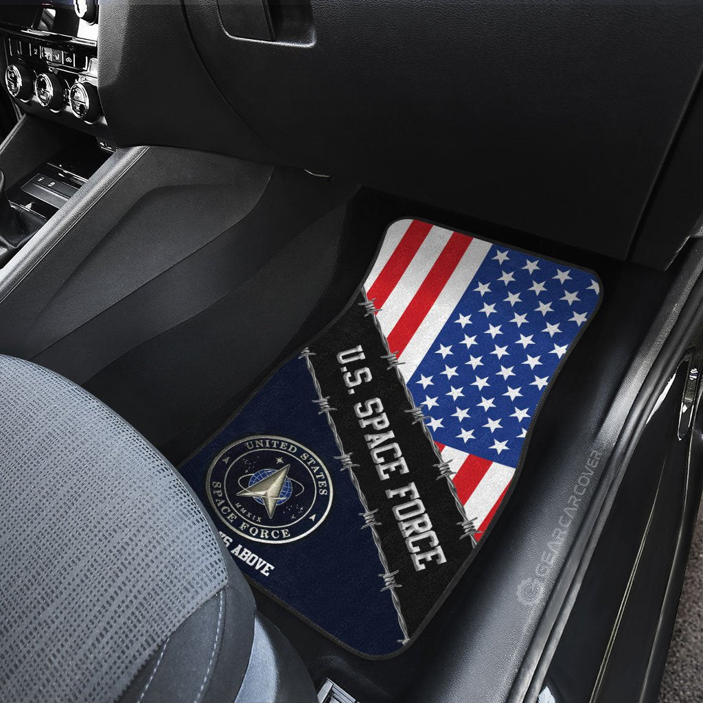 U.S. Space Force Car Floor Mats Custom United States Military Car Accessories