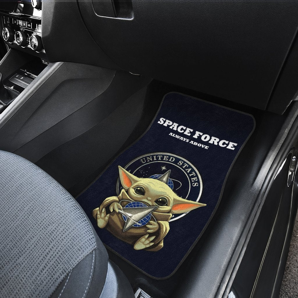 U.S Space Force USSF Car Floor Mats Baby Yoda Car Accessories