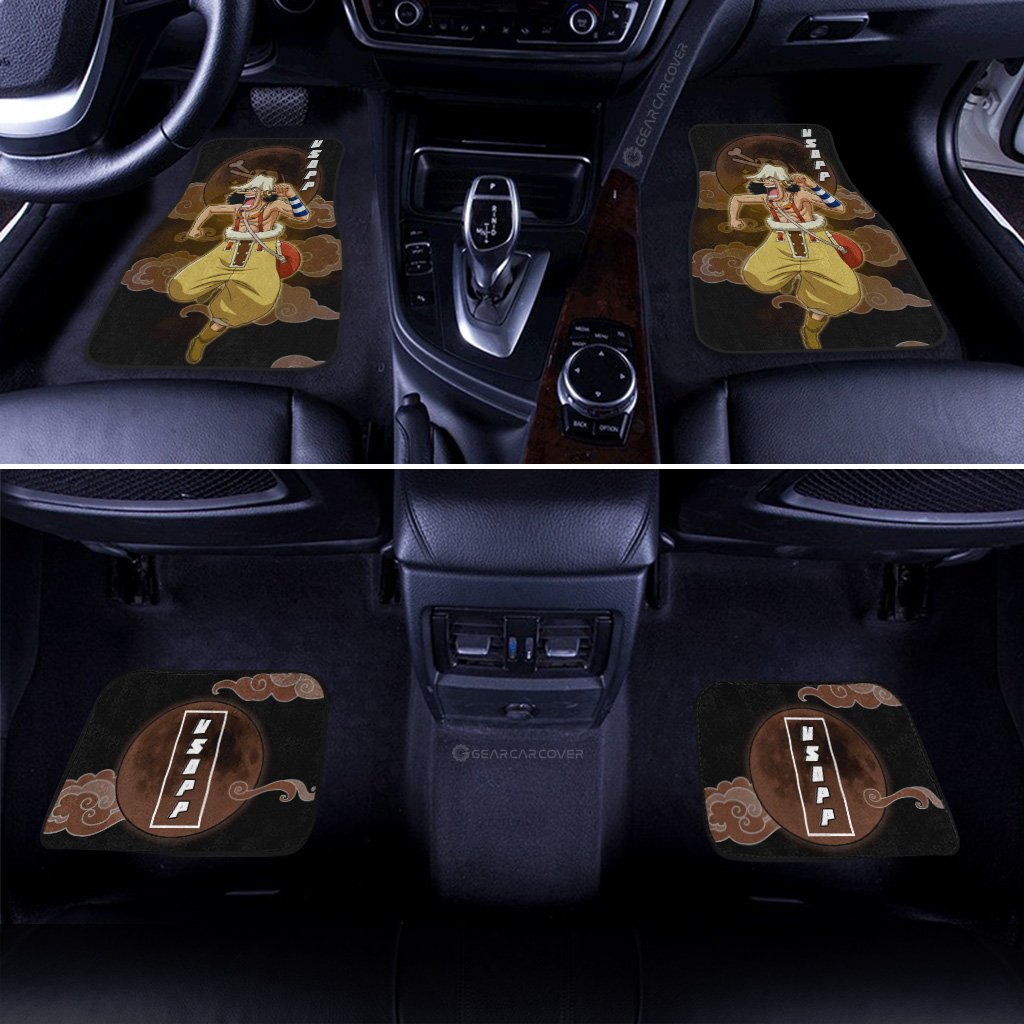 Usopp Car Floor Mats Custom Anime One Piece Car Accessories Gifts For Anime Fans
