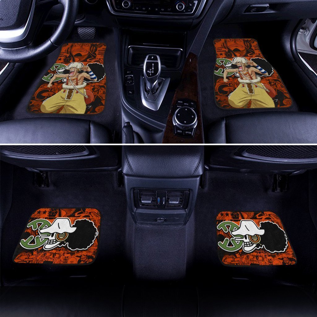 Usopp Car Floor Mats Custom One Piece Anime