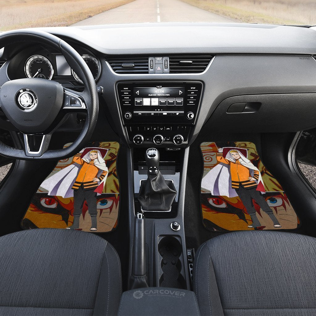 Uzumaki Naruto Car Floor Mats Custom Anime Naruto Car Interior Accessories