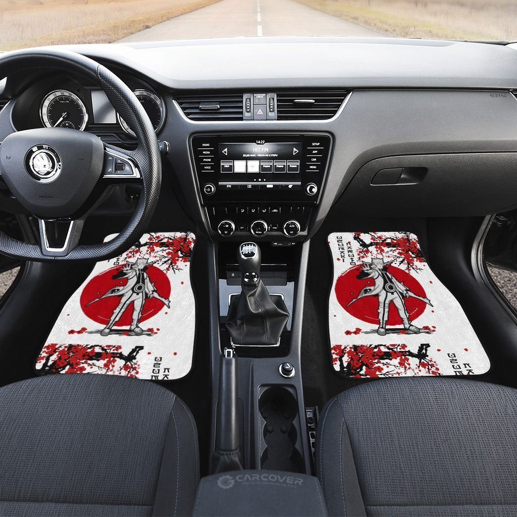 Uzumaki Naruto Car Floor Mats Custom Japan Style Anime Naruto Car Interior Accessories