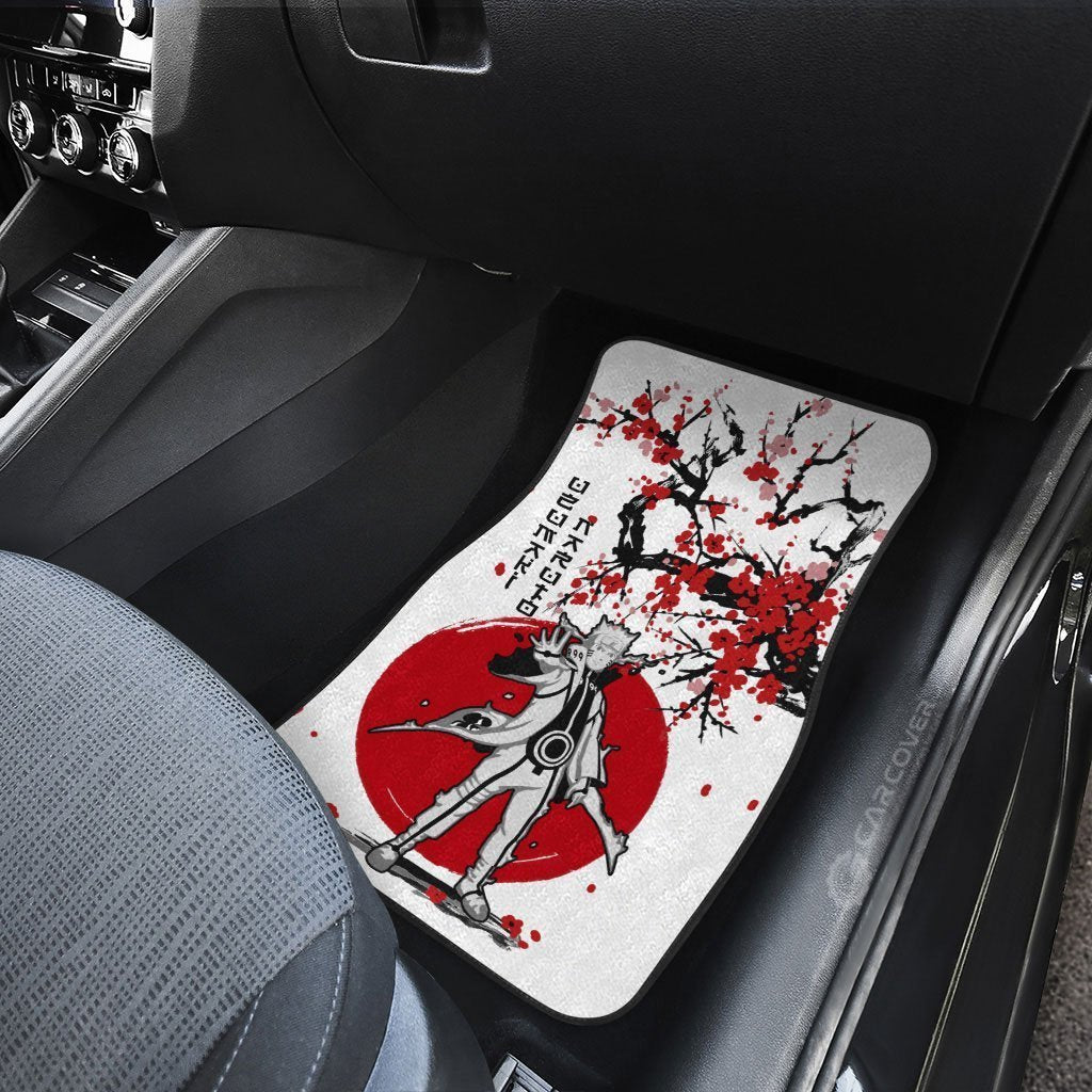 Uzumaki Naruto Car Floor Mats Custom Japan Style Anime Naruto Car Interior Accessories