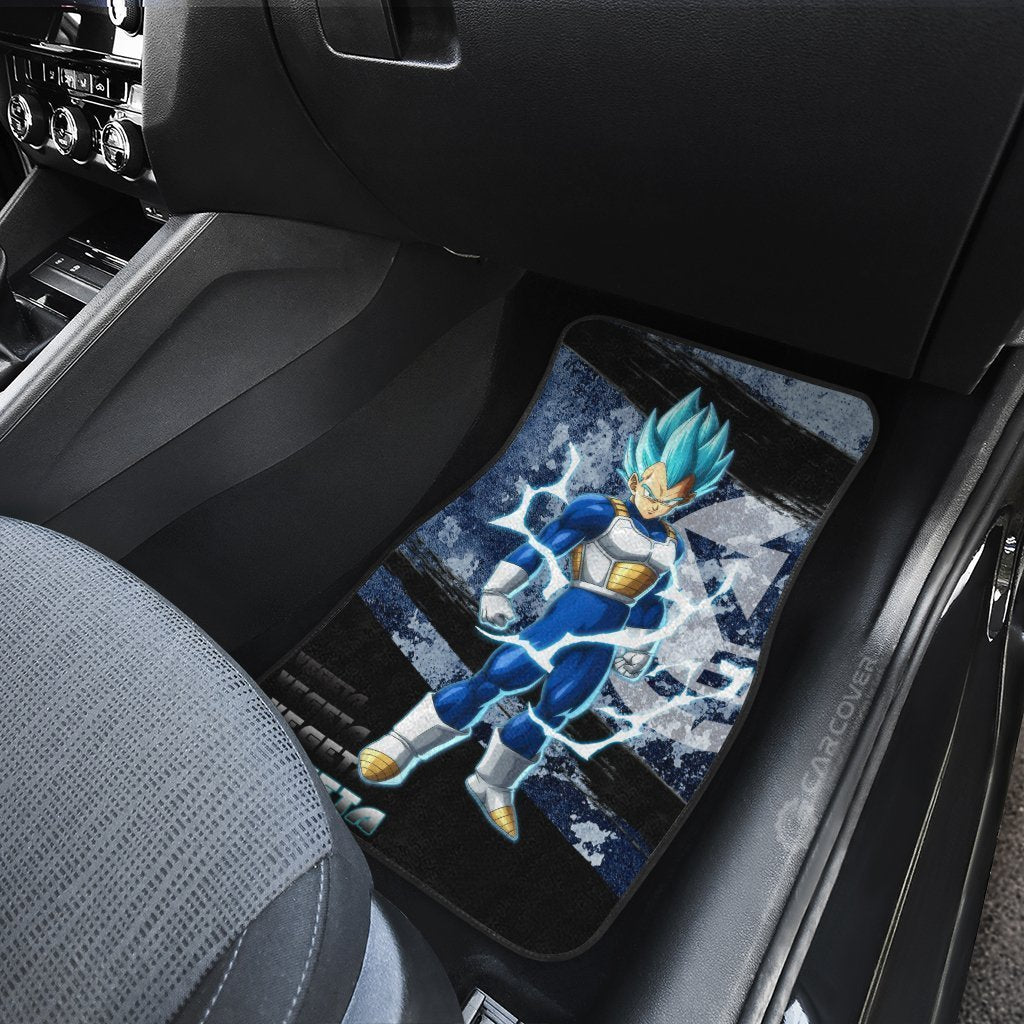 Vegeta Blue Car Floor Mats Custom Anime Dragon Ball Car Accessories Gifts Idea