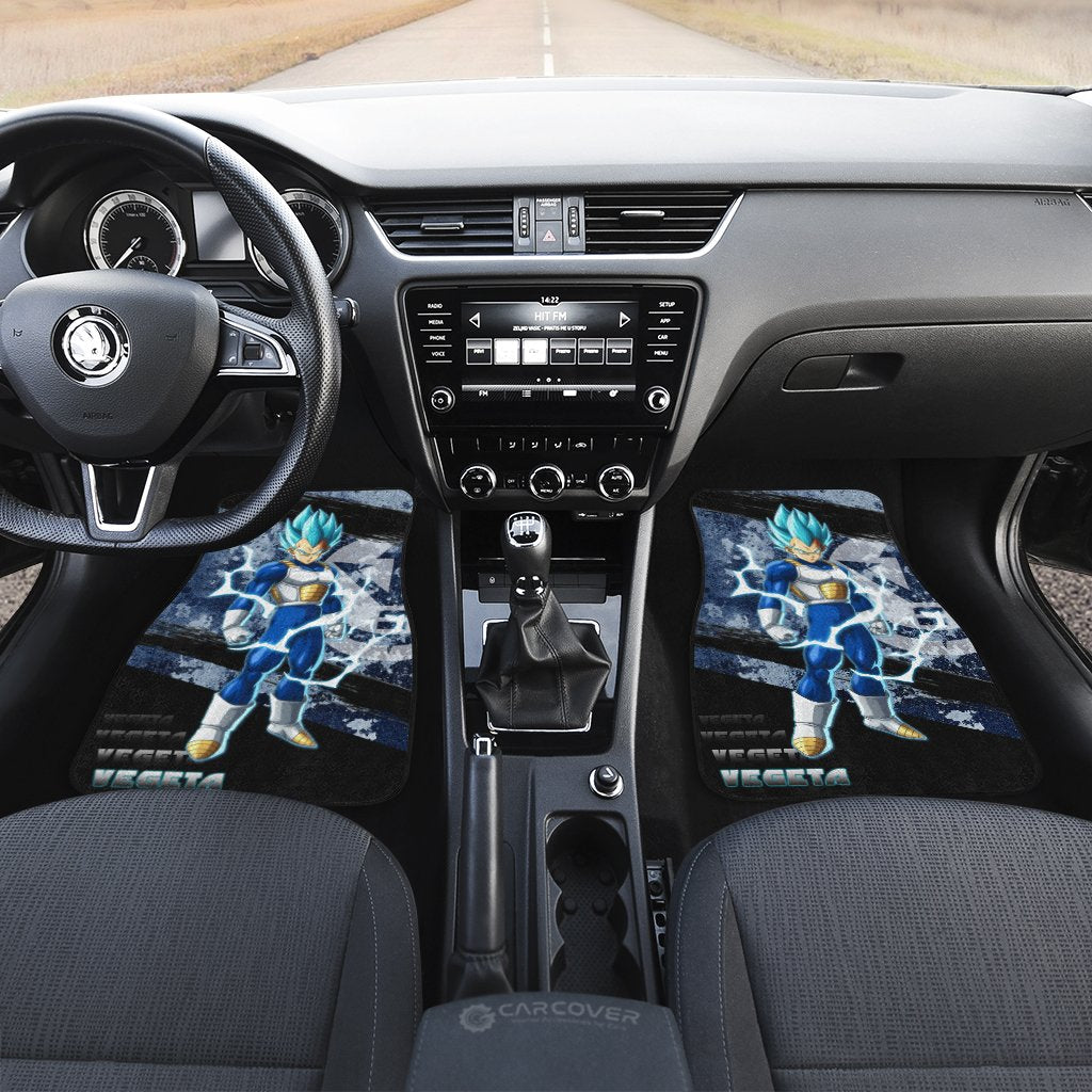 Vegeta Blue Car Floor Mats Custom Anime Dragon Ball Car Accessories Gifts Idea