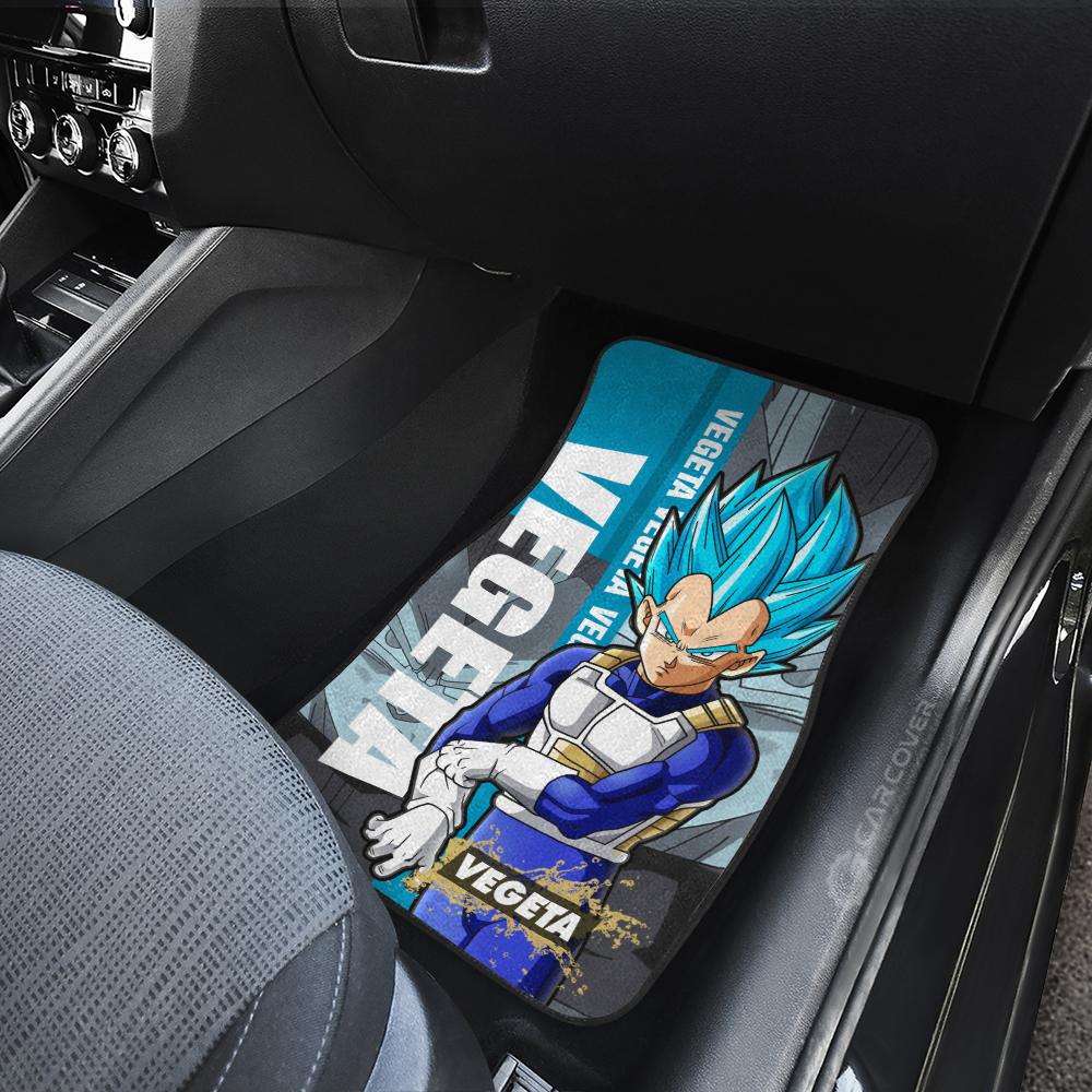 Vegeta Blue Car Floor Mats Custom Anime Dragon Ball Car Accessories