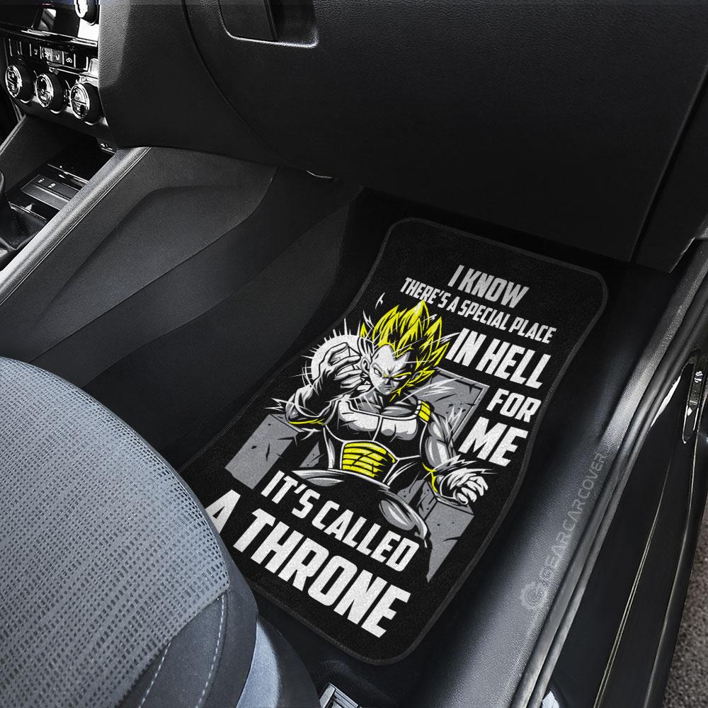 Vegeta's Throne Essential Car Floor Mats Custom Gift For Dragon Ball Anime Fans