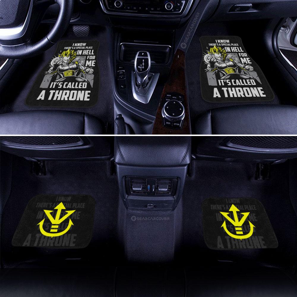 Vegeta's Throne Essential Car Floor Mats Custom Gift For Dragon Ball Anime Fans