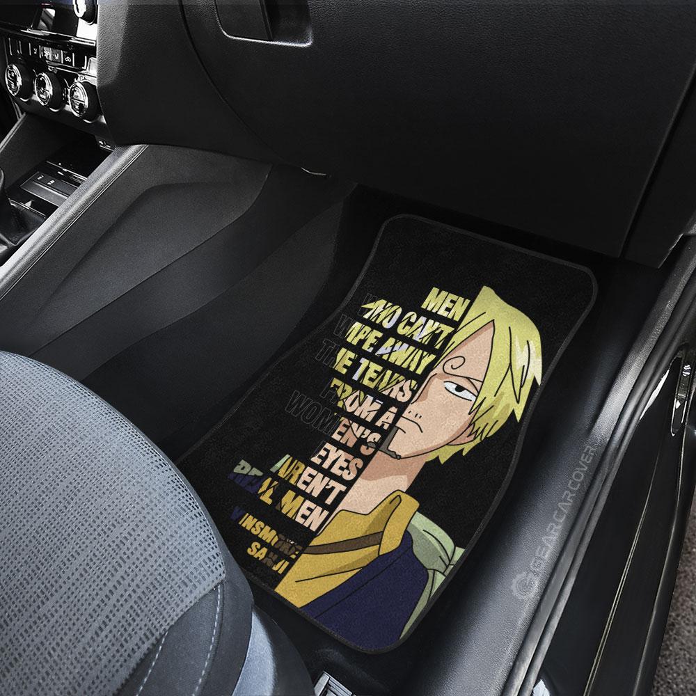 Vinsmoke Sanji Car Floor Mats Custom One Piece Anime Car Accessories Gifts For Fans