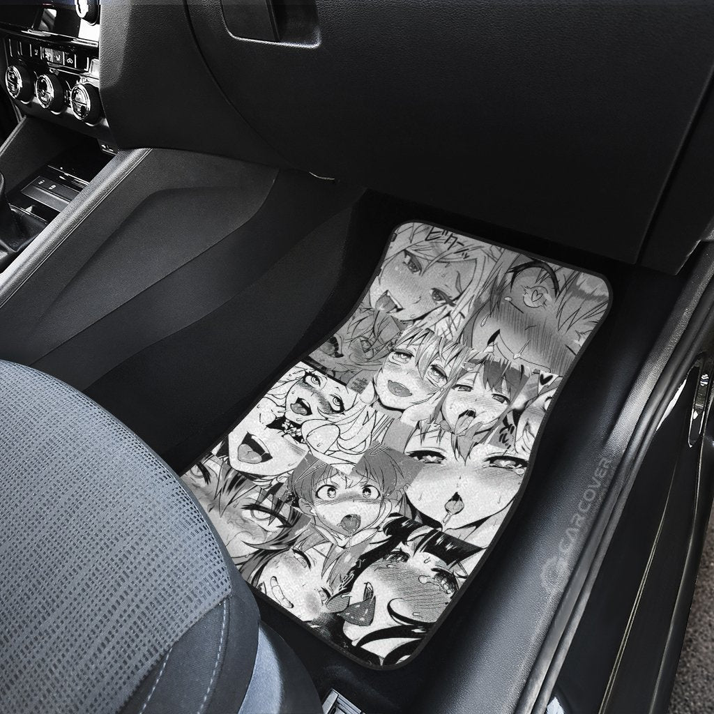 Waifu Ahegao Car Floor Mats Custom Car Interior Accessories