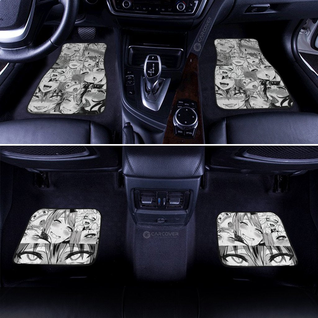 Waifu Ahegao Car Floor Mats Custom Car Interior Accessories