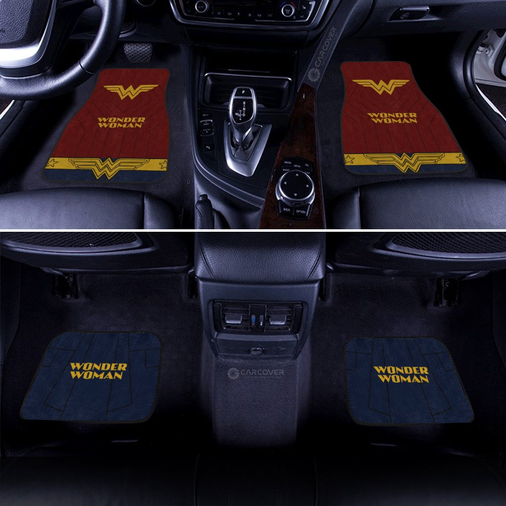 Wonder Woman Car Floor Mats Custom Car Interior Accessories