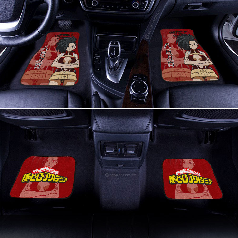 Yaoyorozu Momo Car Floor Mats Custom My Hero Academia Car Accessories Gifts For Anime Fans