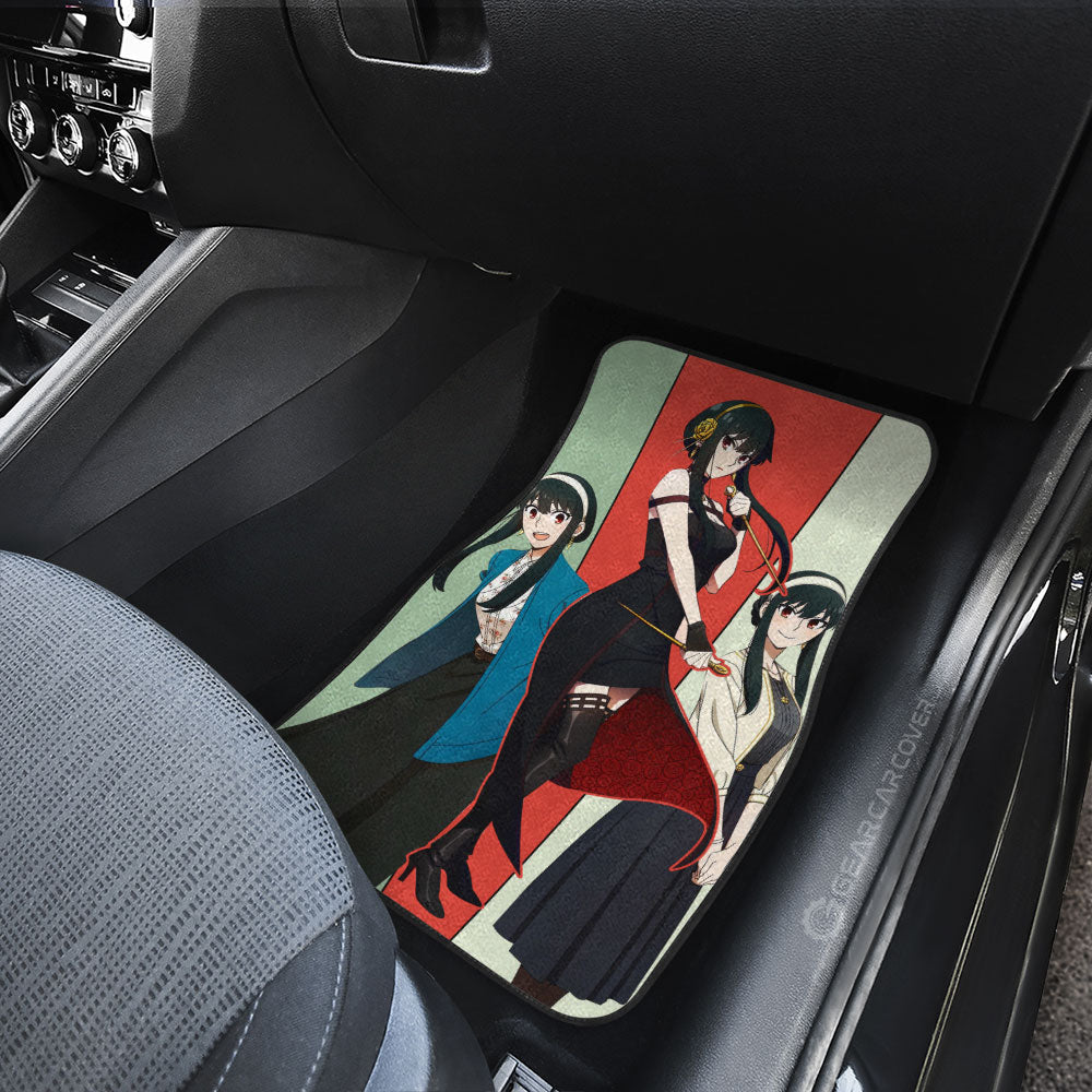 Yor Forger Car Floor Mats Custom Spy x Family Anime Car Accessories