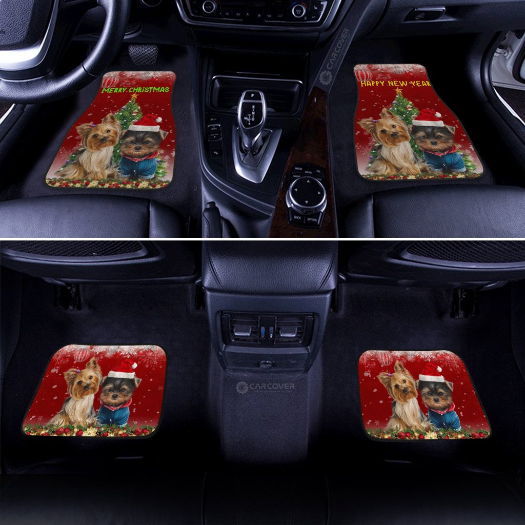 Yorkshire Terriers Dog Car Floor Mats Custom Christmas Car Interior Accessories