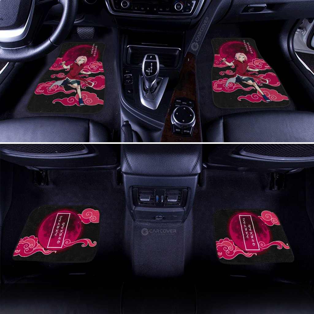 Young Sakura Car Floor Mats Custom Naruto Anime Car Accessories
