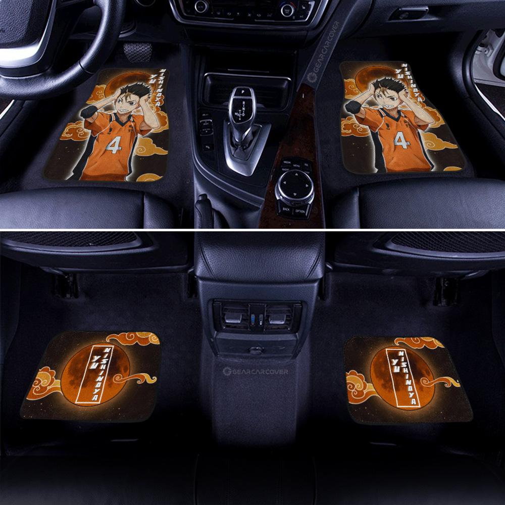 Yu Nishinoya Car Floor Mats Custom Gifts For Haikyuu Anime Fans