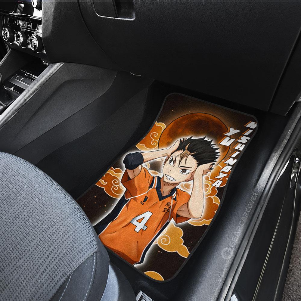 Yu Nishinoya Car Floor Mats Custom Gifts For Haikyuu Anime Fans
