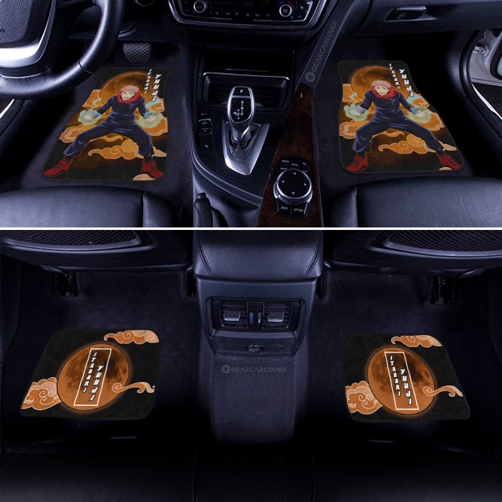 Yuji Itadori Car Floor Mats Custom Jujutsu Kaisen Anime Car Interior Accessories