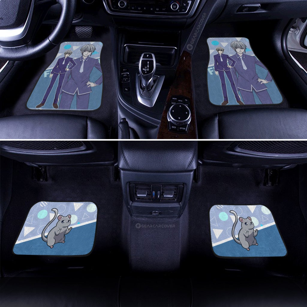 Yuki Sohma Car Floor Mats Custom Fruit Basket Anime Car Accessories