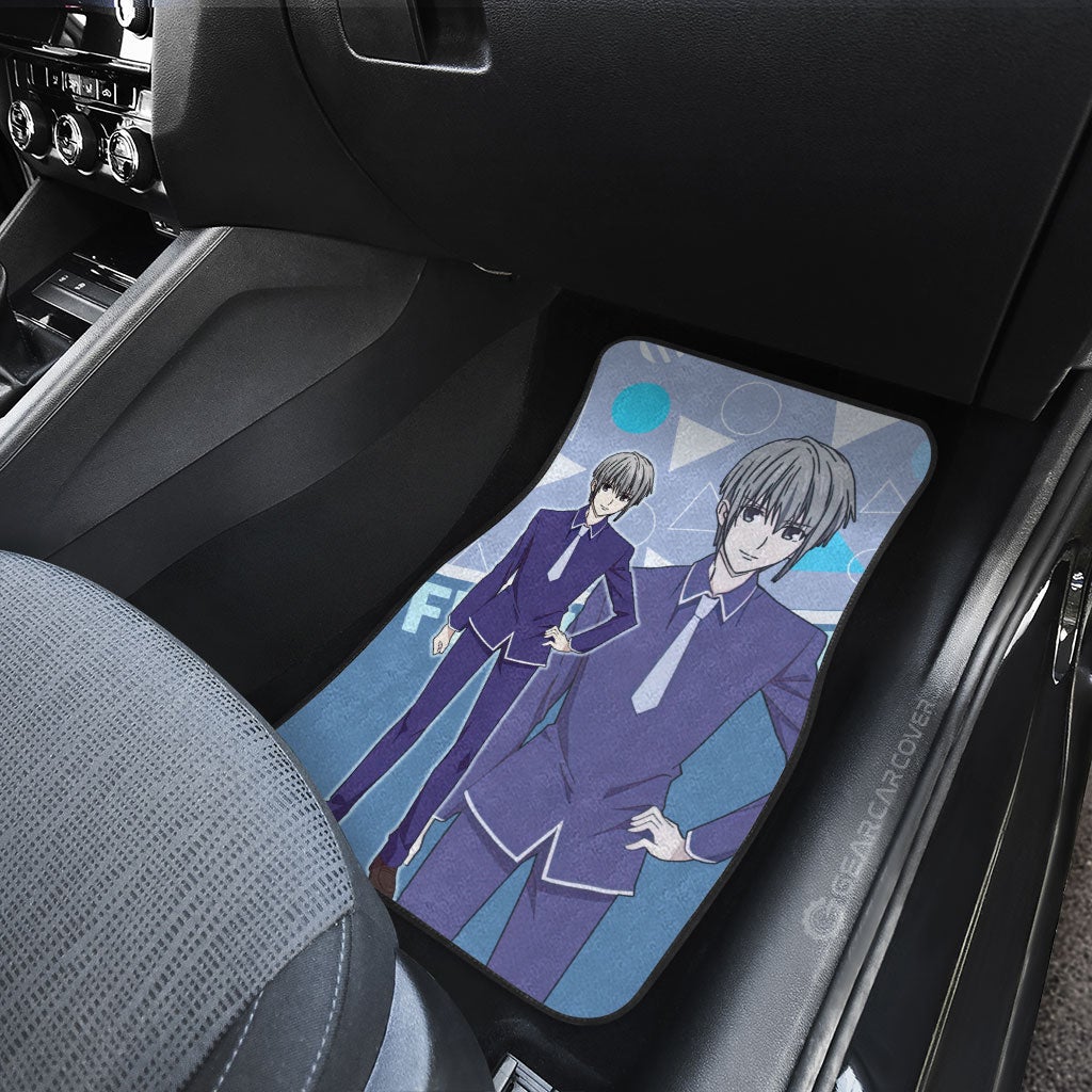 Yuki Sohma Car Floor Mats Custom Fruit Basket Anime Car Accessories