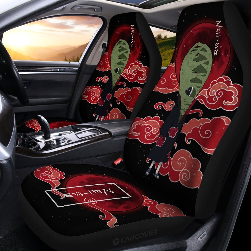 Zetsu Akatsuki Car Seat Covers Custom Anime Naruto Car Accessories
