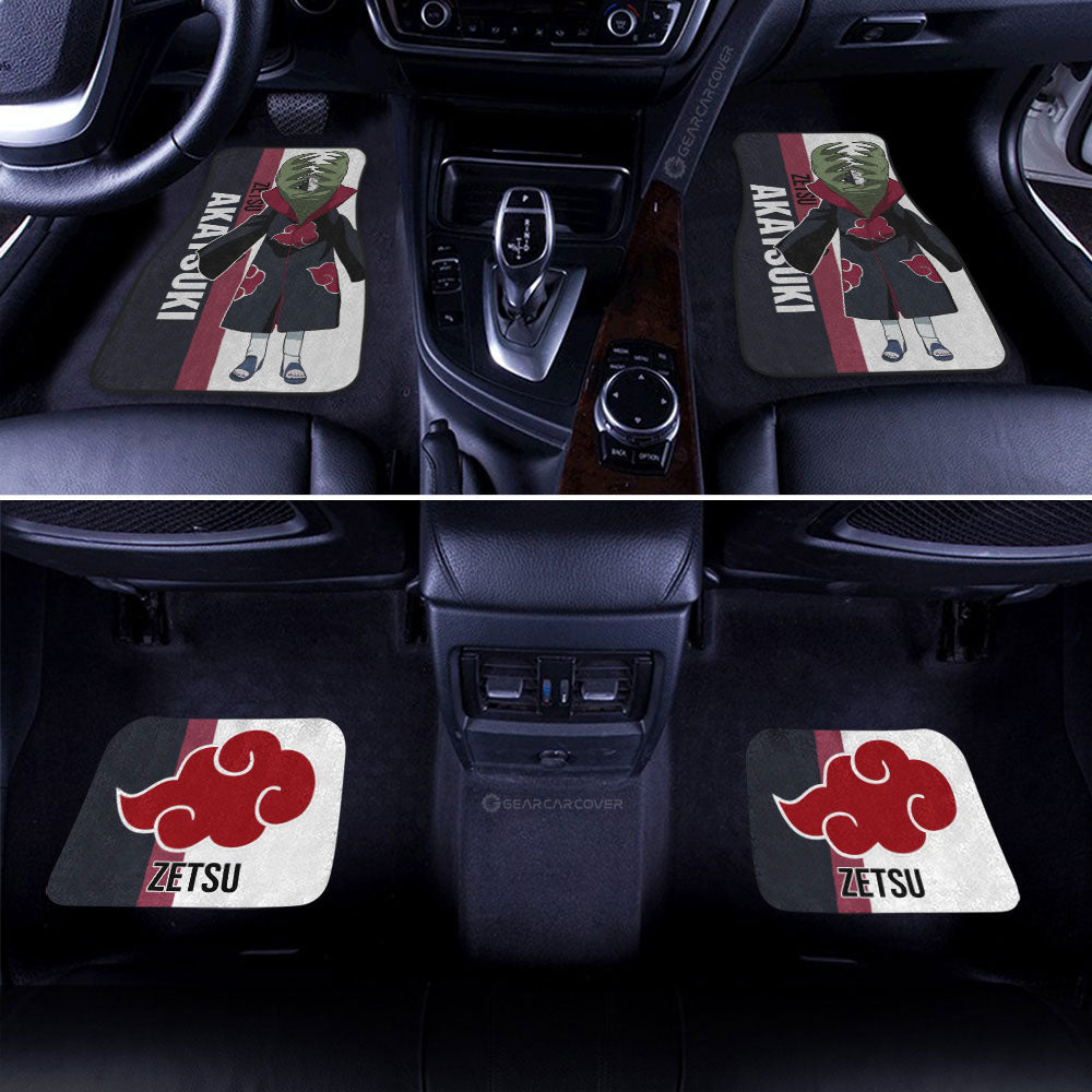 Zetsu Car Floor Mats Custom Naruto Anime Car Accessories Gifts Idea For Fans