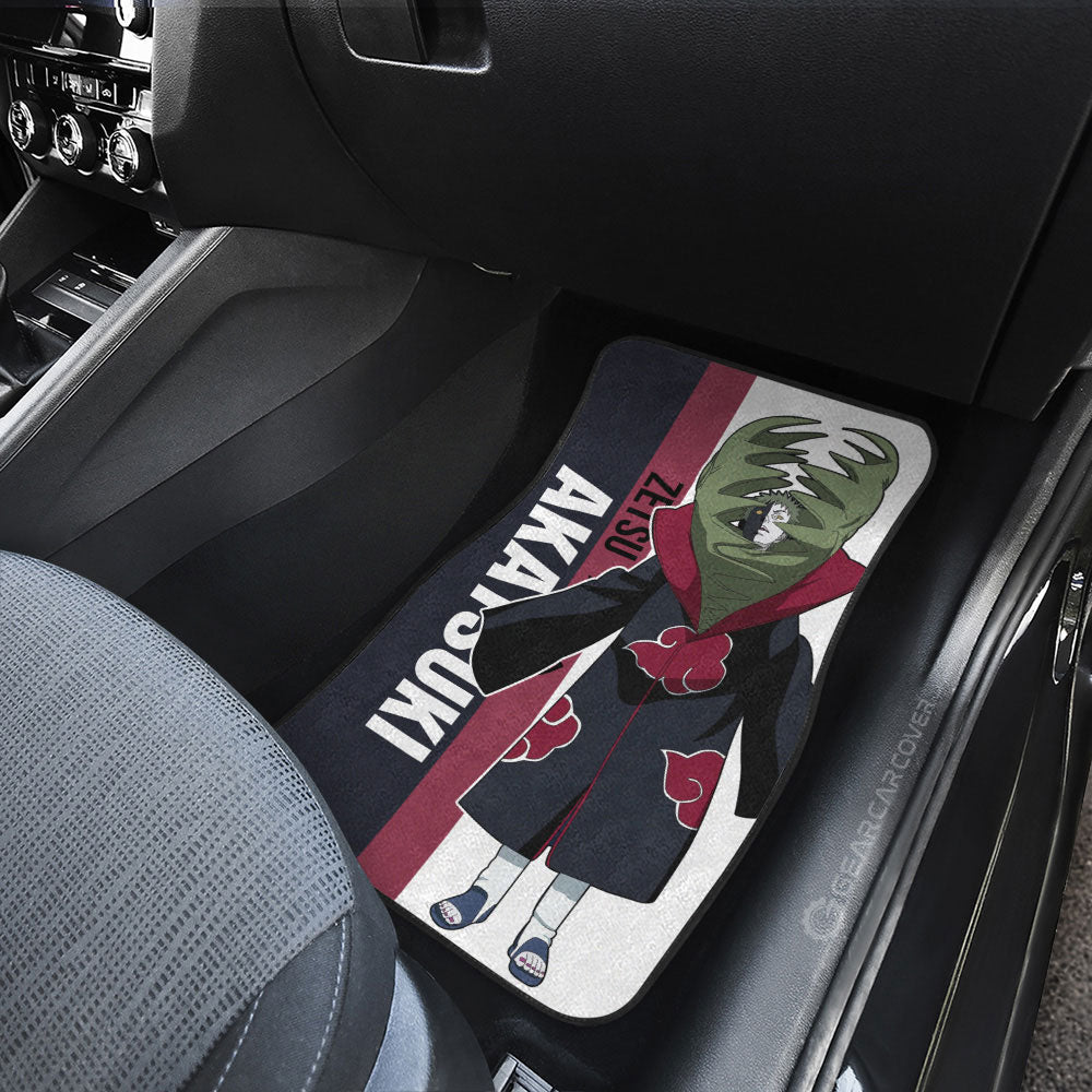 Zetsu Car Floor Mats Custom Naruto Anime Car Accessories Gifts Idea For Fans