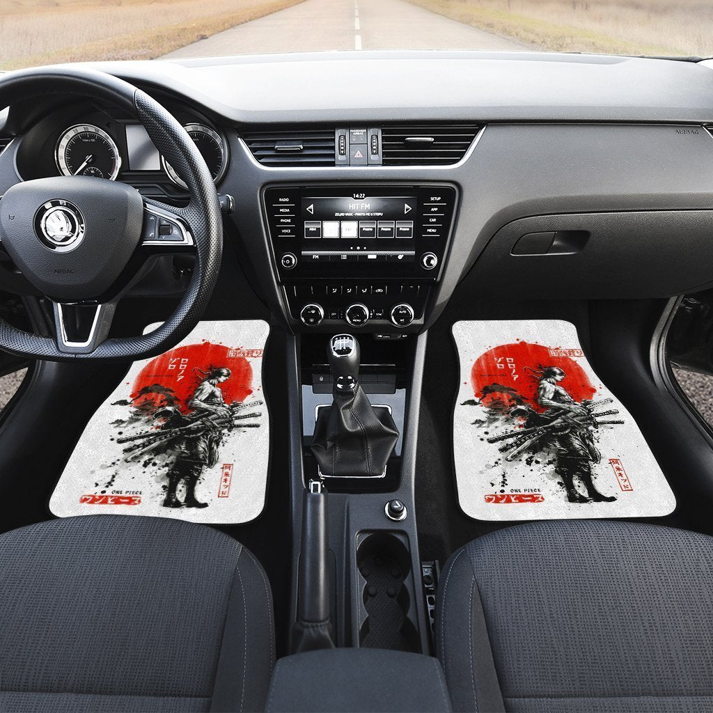 Zoro Car Floor Mats Samurai Warriors Custom One Piece Anime Car Accessories